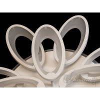 Светодиодная люстра Diasha 1673/8+4WH LED 3color dimmer 