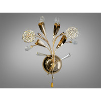 Оригінальне галогенове бра "Квіткові мотиви" Diasha 9466/2GW