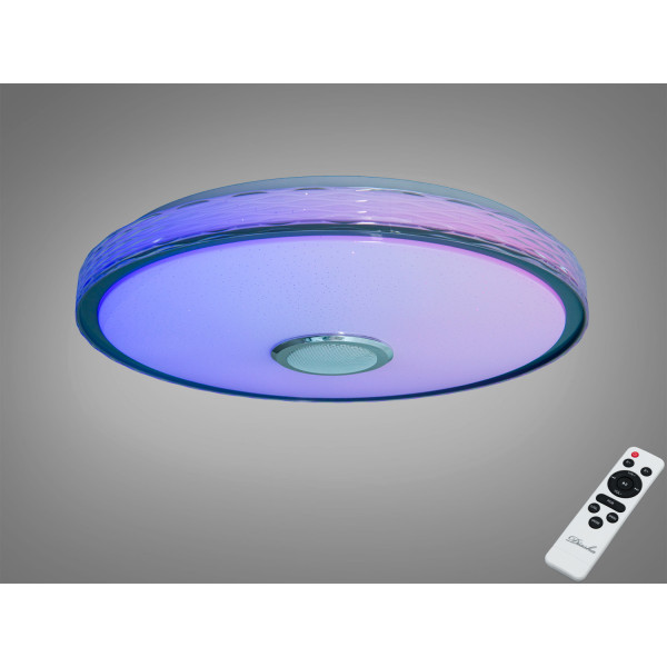 Стельова люстра LED біла 80 Вт RGB Bluetooth TUYA Diasha DB-8302/500RGB+MP3+TUYA