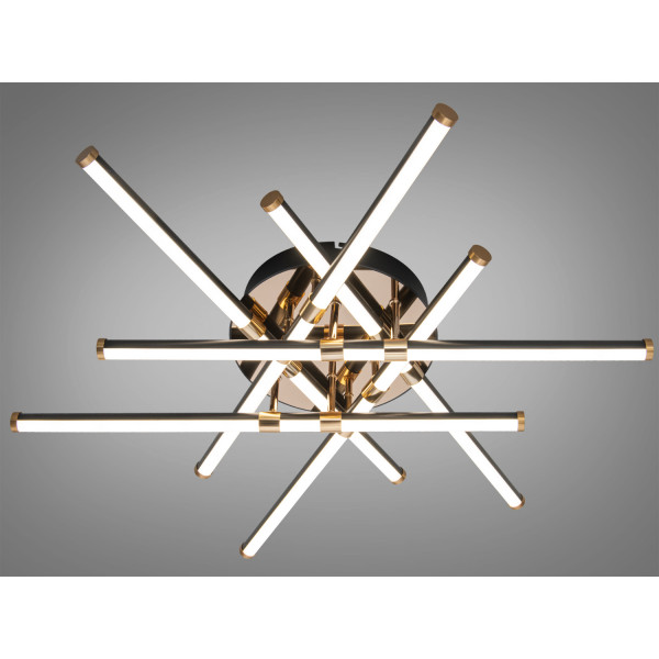 Світлодіодна люстра Diasha чорна 80 Вт до 14 м² Diasha SX8257/6BK