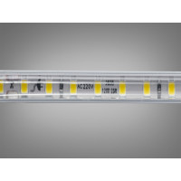 LED стрічка 220в, 120 шт/м, герметична, 10мм, нейтральний Diasha P220-2835-120-NW-65-10