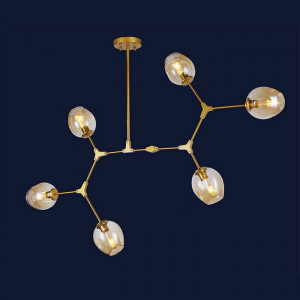 Люстра молекула Levistella 756LPR0231-6 GD+BR