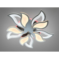 Люстра стельова Diasha хром LED 130W пульт димер CCT Diasha 9033/5HRLED3colordimmer