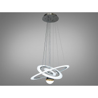 Унікальна підвісна лед люстра з підсвічуванням, 90 Вт Diasha 2327-600+400+200NEWHR