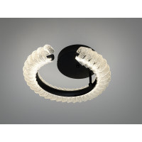 Стельова LED люстра з пультом чорна 38 Вт Diasha 2509/400BK