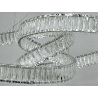 Дизайнерська новинка, кришталева світлодіодна люстра на тросах, 175W Diasha 531/800CH