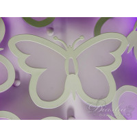 Люстра светодиодная потолочная в детскую комнату с пультом Diasha 8067/5+1WH LED 3color dimmer 