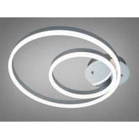 Світлодіодна люстра кільця хром 58 Вт вимикач Diasha 2538HRdimmer