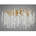 Модна підвісна кришталева люстра "Гліцинія", 10 ламп, золото Diasha 603-800GD