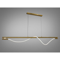 Сучасна підвісна світлодіодна люстра Шланг на кухню, 20 Вт, бронза Diasha 9609-L1600GAB