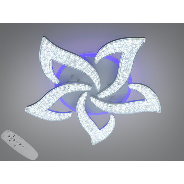 Стельова LED люстра біла 75W пульт димер Diasha 2597/5WHLED3colordimmer Стельова LED люстра біла 75W пульт димер Diasha 2597/5WHLED3colordimmer