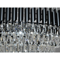 Подвесная люстра в зал на 18 ламп Diasha 9001-950BK+CH