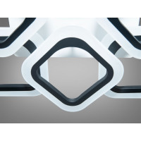 Люстра светодиодная в спальню 80W, чорная Diasha AS8060/4+4BK