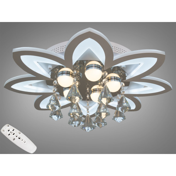 Стельова світлодіодна люстра з диммером 175W Diasha 2038WHdimmer