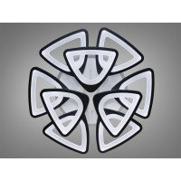 Люстра потолочная с пультом управления 165W Diasha 8118/6+3BKLED3colordimmer