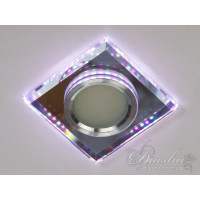 Точковий світильник з вбудованою світлодіодним підсвічуванням Diasha 6017WH+PK