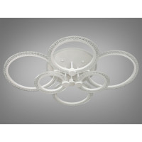 Стельова люстра з диммером та LED підсвічуванням, 125W Diasha A8180/6WHLED3colordimmer