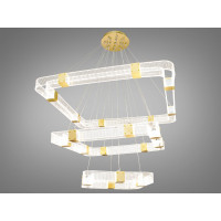 Люстра светодиодная с пультом для высоких потолков Diasha 1023-400+600+800