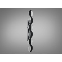 Гармонійне світлодіодне бра, 30 Вт, чорний Diasha 9091/600BK