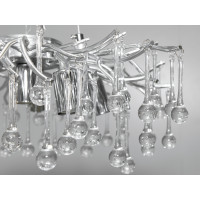 Люстра Diasha Серія Гліцинія хром кришталева 6 ламп Diasha 607-450CH