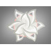 Світлодіодна люстра під стелю з пультом, 115W, біла Diasha 8146/6+3WHLED3colordimmer