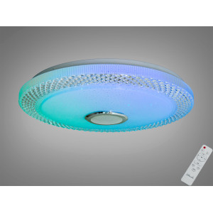 Смарт LED люстра біла 80 Вт RGB з Bluetooth Diasha DB-8307/500RGB+MP3