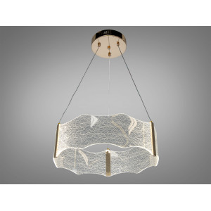 Світлодіодна підвісна люстра золото 25 Вт до 5 м² Diasha WG5184-B