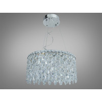 Підвісна люстра LED хром 52Вт 3200–6500К 2860 лм Diasha 582/400CH