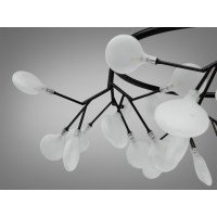 Декоративная люстра в зал 36 лампочки, чорна Diasha Y887-36ABK