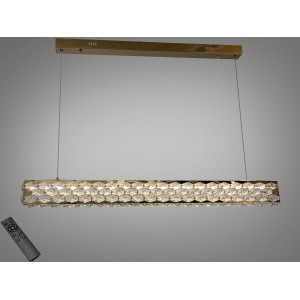 Кришталева світлодіодна люстра-підвіс, 70W Diasha 7891/1000S-gold