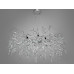 Дизайнерська підвісна кришталева люстра "Гліцинія", 10 ламп, хром Diasha 608-760CH