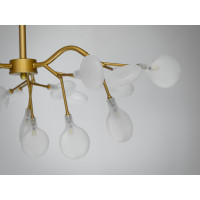 Люстра декоративная  18 лампочки, золота люстра Diasha 886-18AGD