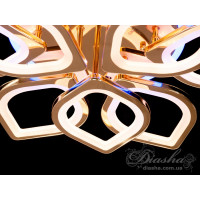 Cветодиодная люстра Diasha 8073/6+3G LED 3color dimmer