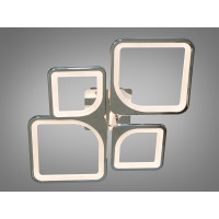 Світлодіодна люстра смарт світильник з пультом dimmer, 80W, хром Diasha 8060/2+2HR