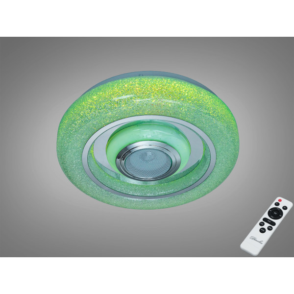 Стельова люстра біла 45 Вт з Bluetooth колонкою та підключенням до розумного будинку Diasha DB-8314/300RGB+MP3+TUYA