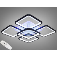 Люстра потолочная светодиодная с пультом и музікой Diasha 8060/4+1BKMP3LED3colordimmer