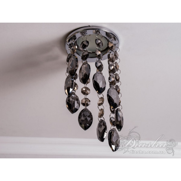 Точковий світильник із кришталевими підвісками Diasha 6016ACH-SM