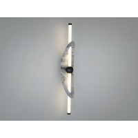 Стильне світлодіодне бра в вітальню, 7 Вт, чорний Diasha B1013WH