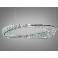 Хрустальная светодиодная люстра 180 Вт, хром Diasha 548A/800+600+400CH