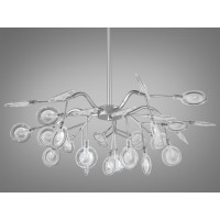 Люстра декоративная  30 лампочки, хром сатин Diasha 886-30CSL