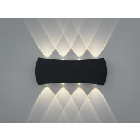 Світильник фасадний LED чорний 4 Вт 4 промені Diasha DFB-8622-8BK