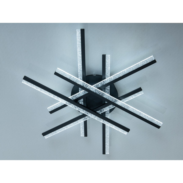 Стельова світлодіодна люстра чорний 86 W Diasha MX3087/6BK