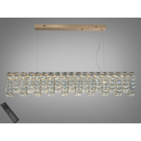 Люстра підвісна LED Diasha золото 52 Вт пульт Diasha 559/1000CG