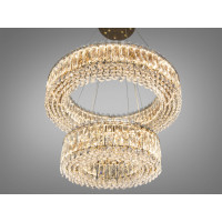 Підвісна люстра LED 8693-600+400GD золото 85Вт Diasha 8693-600+400GD