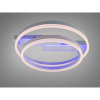 Люстра стельова Diasha біла кільця 80W пульт димер Diasha 2541WHLED3colordimmer