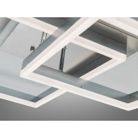 Стельова світлодіодна люстра з пультом, диммером, 145W, матовий хром Diasha 2549NEWHRLED3colordimmer