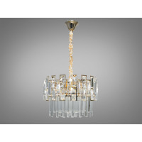 Вишукана кришталева люстра на 6 ламп, люстри золото Diasha 830/400GD