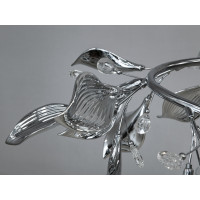 Підвісна люстра з керамічними елементами, 6 ламп, хром Diasha 7229-6PHR