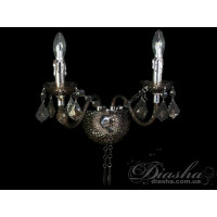 Недороге бра із кольорового акрилу в класичному стилі, на дві лампи Diasha 1004/2B-HR Недороге бра із кольорового акрилу в класичному стилі, на дві лампи Diasha 1004/2B-HR