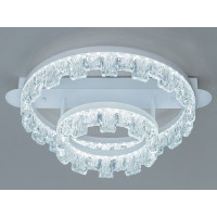 Світлодіодна стельова люстра кільця біла 55 Вт Diasha MX78205/400+200WH